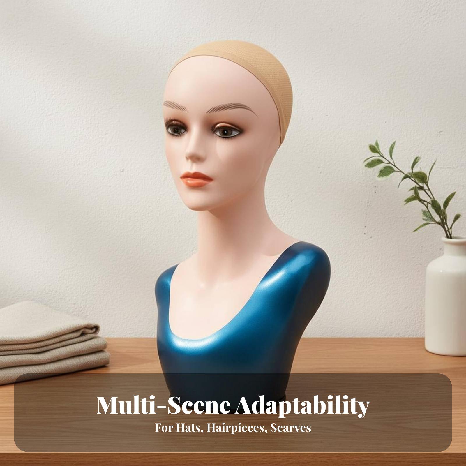 Body Jewelry Store - Elegant Woman Mannequin Head with Neck