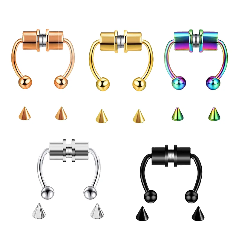 Body Jewelry And Piercing - Fake Piercing Nose Ring Hoop Septum