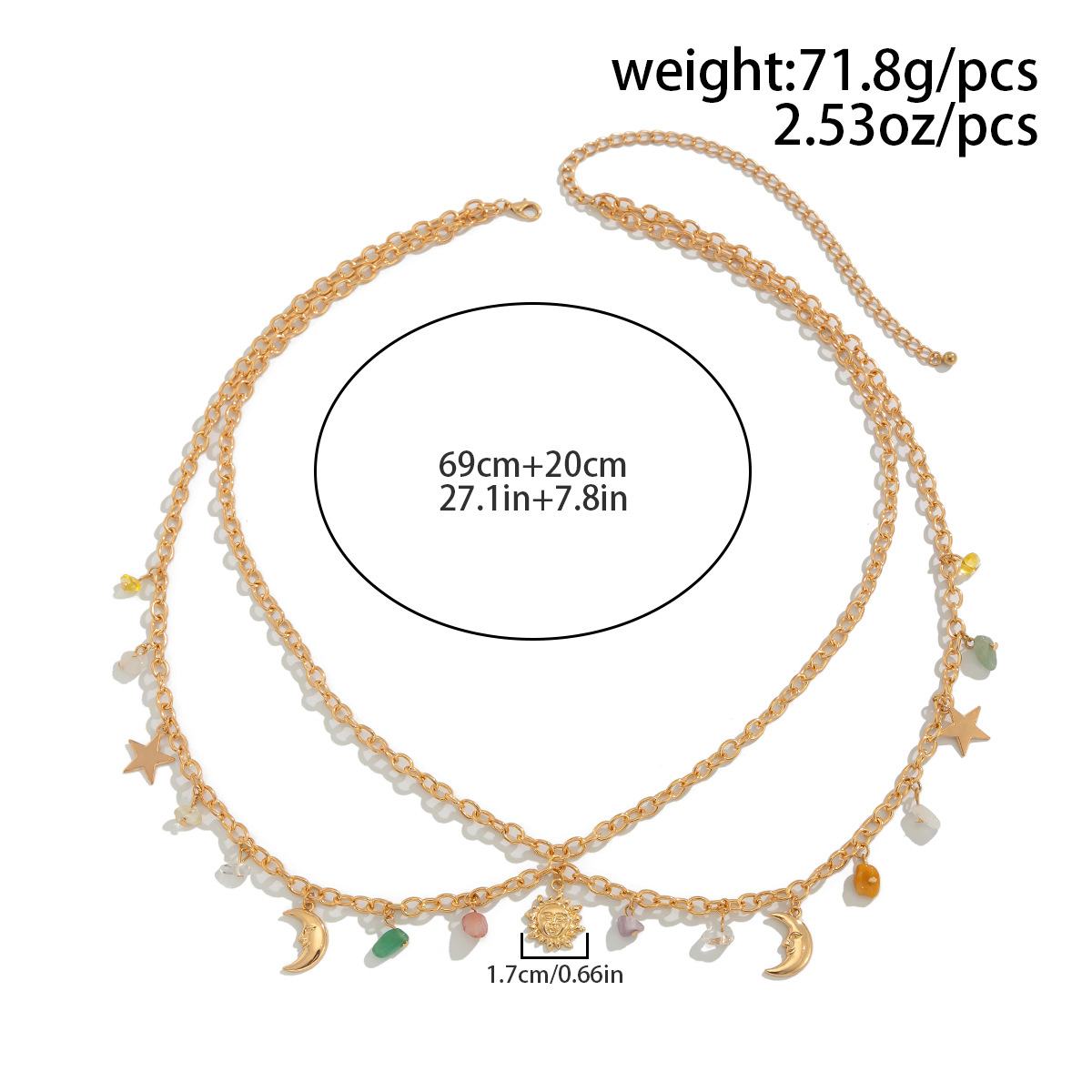 Boho Star Moon Sun Pendant Wai - Body Jewelry For You review and price