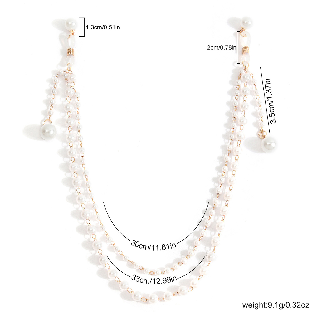 Imitation Pearl Tassel Chest C - Body Jewelry And Piercing review and price