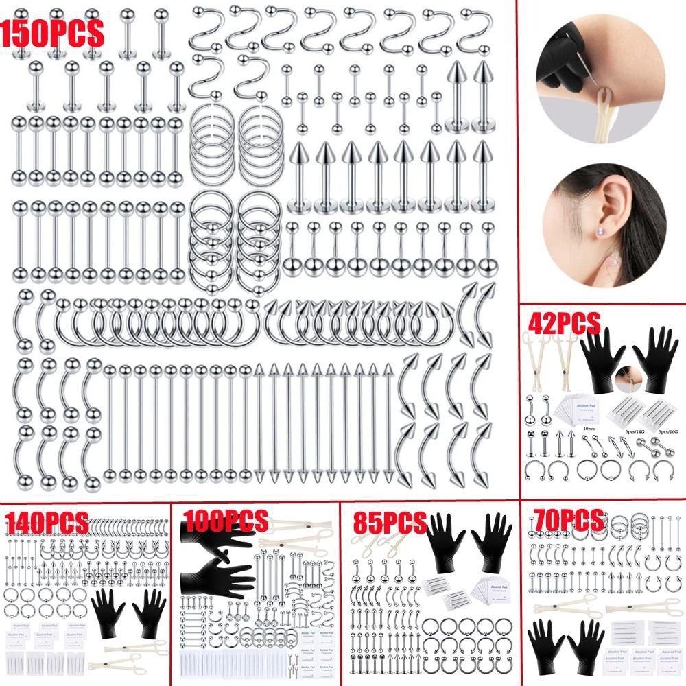 150/140/85/70/42Pcs Body Pierc - Body Jewelry And Piercing review and price