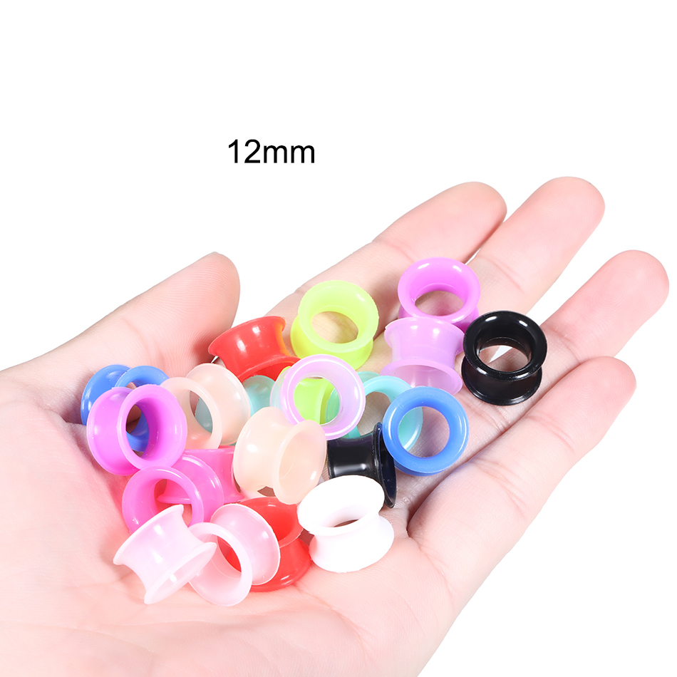 24Pcs Silicone High Double Fla - Body Jewelry Ear Gauges review and price