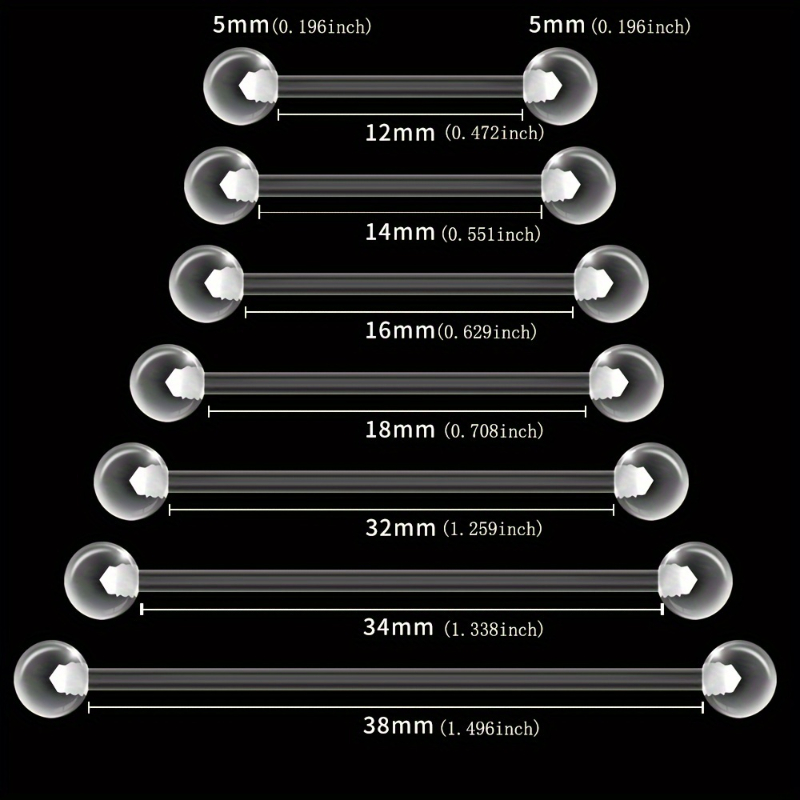 JKC Store 10pcs Acrylic Barbel - Body Jewelry Store review and price