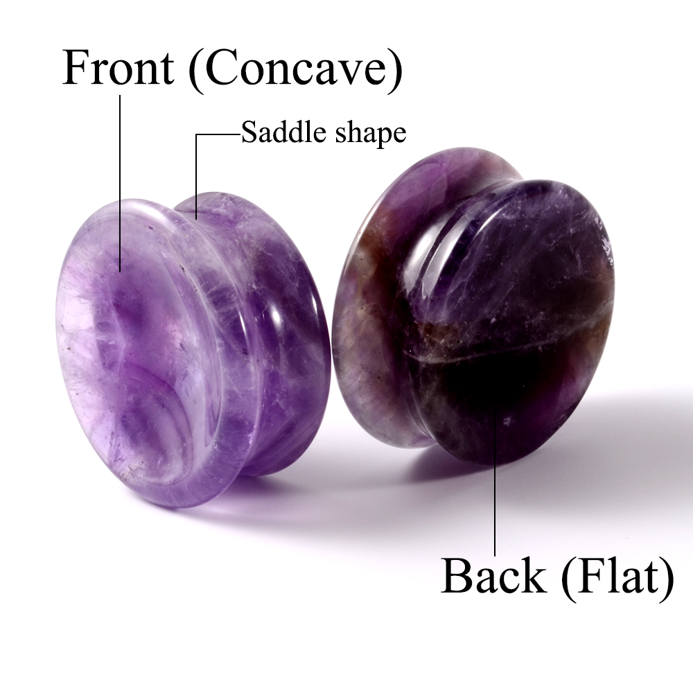 Pair Stone Ear Gauges Double F - Body Jewelry Ear Gauges review and price