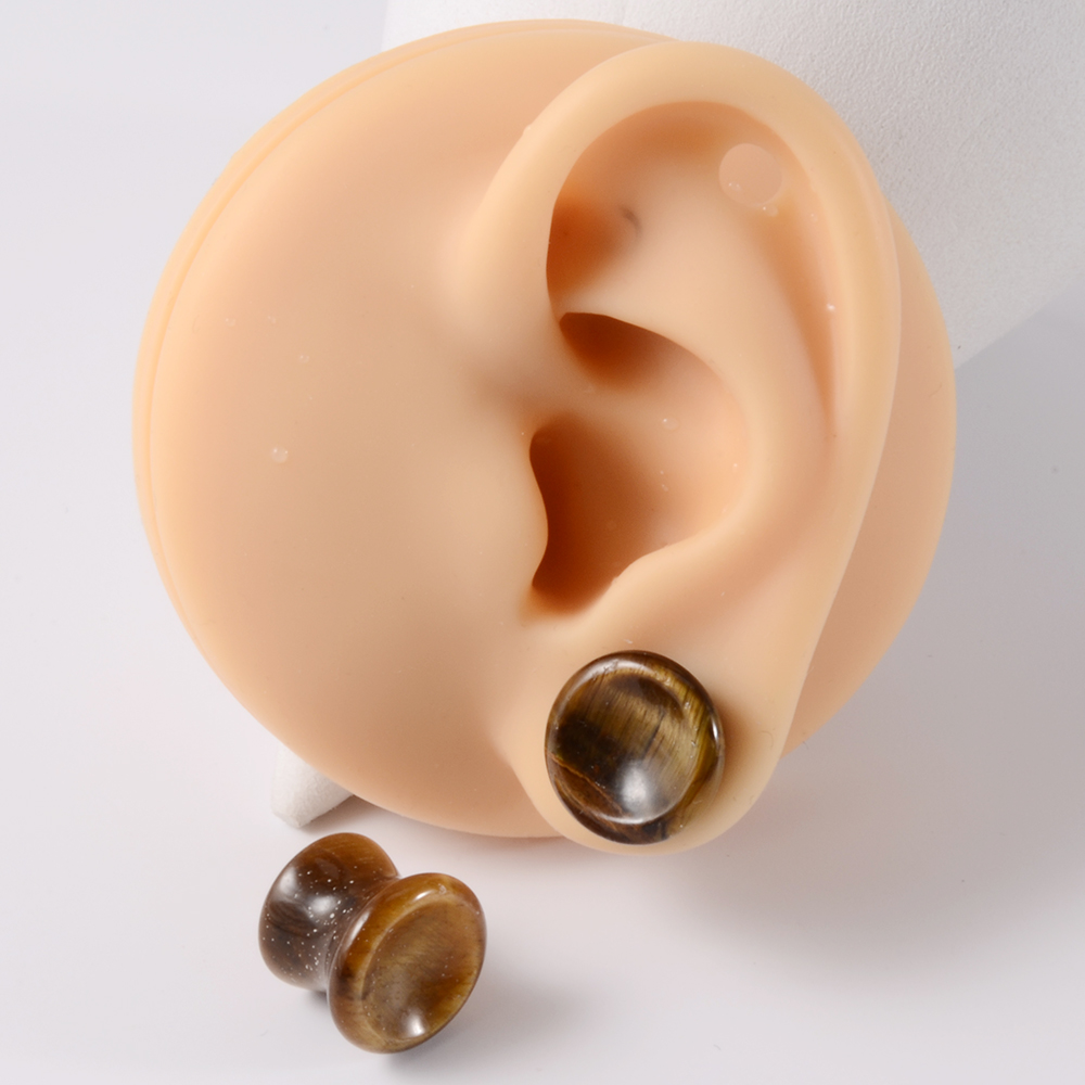 Pair Stone Ear Gauges Double F - Body Jewelry Ear Gauges review and price