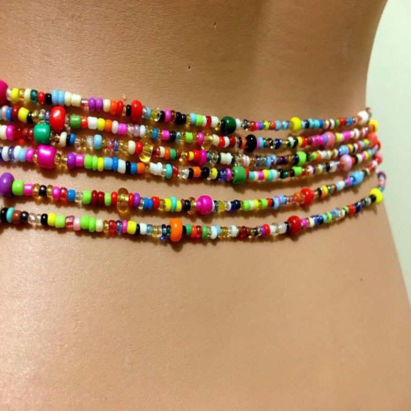 Women Layered Beaded Belly Cha - Body Jewelry For You review and price