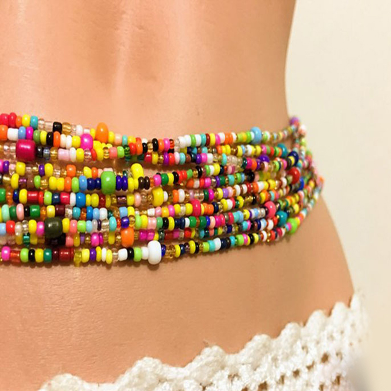 Women Layered Beaded Belly Cha - Body Jewelry For You review and price
